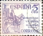 Stamps Spain -  Intercambio ma3s 0,20 usd  5 cents. 1949