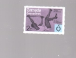 Stamps Grenada -  salto de pertiga
