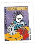 Stamps : America : Brazil :  Oficios - Costurera