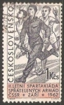 Stamps Czechoslovakia -  Soldado con rifle
