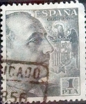 Stamps Spain -  Intercambio jxn 0,20 usd 1 pta. 1951
