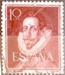 Stamps Spain -  Intercambio 0,20 usd 10 cents. 1951