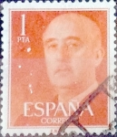 Stamps Spain -  Intercambio 0,20 usd 1 pta. 1954
