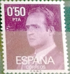 Stamps Spain -  Intercambio 0,20 usd 50 cents. 1977