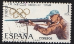 Stamps : Europe : Spain :  Juegos Olimpicos de Mejico