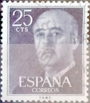 Stamps Spain -  Intercambio 0,20 usd 25 cents. 1954