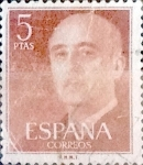 Stamps Spain -  Intercambio 0,20 usd 5,00 ptas. 1954