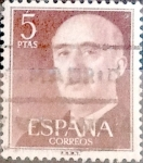 Stamps Spain -  Intercambio 0,20 usd 5,00 ptas. 1954