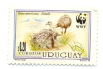 Stamps Uruguay -  ÑANDÚ