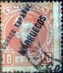 Stamps Spain -  Intercambio jxi 0,25 usd 10 cents. 1903