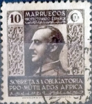 Stamps Spain -  Intercambio cr2f 0,20 usd 10 cents. 1937