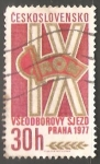 Stamps Czechoslovakia -   9º Congreso de Sindicatos