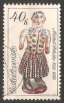 Stamps Czechoslovakia -  Mujer en traje regional - Michal Potasko