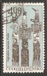 Stamps Czechoslovakia -  Museo Nacional de Praga -tótem 
