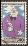 Stamps Czechoslovakia -  G. K. Chesterton