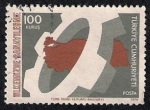 Stamps Turkey -  Corona drntada y el Mapa de Turquía