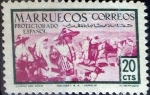 Stamps Spain -  Intercambio cr3f 0,20 usd 20 cents. 1952