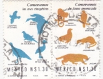 Stamps Mexico -  Conservemos las aves y la fauna