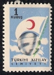 Stamps Turkey -  Globo y Bandera
