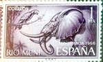 Stamps Spain -  Intercambio m1b 0,25 usd 1 pta. 1966