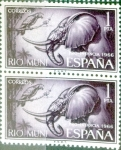 Stamps Spain -  Intercambio 0,50 usd 2 x 1 pta. 1966