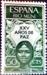 Stamps Spain -  Intercambio cryf 0,25 usd 50 cents. 1964