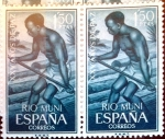 Stamps Spain -  Intercambio 0,50 usd 2 x 1,50 ptas. 1964