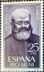 Stamps Spain -  Intercambio cryf 0,25 usd 25 cents. 1963