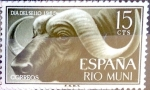 Stamps Spain -  Intercambio m1b 0,25 usd 15 cents. 1962