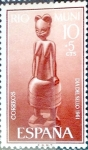 Stamps Spain -  Intercambio cryf 0,25 usd 10 + 5 cents. 1961