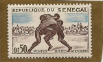 Stamps Senegal -  luttes africaines