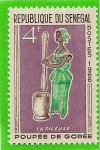 Stamps Senegal -  la pileuse