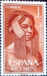 Stamps Spain -  Intercambio m2b 0,25 usd 1 pta. 1962