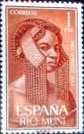 Stamps Spain -  Intercambio 0,25 usd 1 pta. 1962