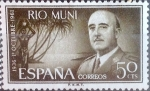 Stamps Spain -  Intercambio m1b 0,25 usd 50 cents. 1961