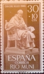 Stamps Spain -  Intercambio cryf 0,25 usd 30 + 10 cents. 1961