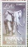 Stamps Spain -  Intercambio cryf 0,25 usd 25  10 cents. 1961