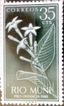 Stamps Spain -  Intercambio cryf 0,25 usd 35 cents. 1960