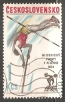 Stamps Czechoslovakia -  Campeonato Europeo de Atletismo - Salto con Pertiga