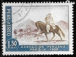 Stamps : America : Peru :  Perú-cambio