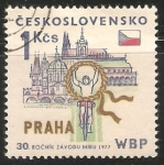 Sellos de Europa - Checoslovaquia -  30 aniversario de la carrera de bicicletas por la paz de Varsovia-Berlín-Praga