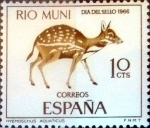 Stamps Spain -  Intercambio cryf 0,25 usd 10 cents. 1966