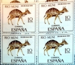 Stamps Spain -  Intercambio 1,00 usd 4 x 10 cents. 1966