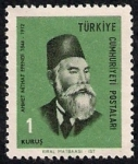Stamps Turkey -  Escritor, Ahmed Mithat