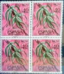 Stamps Spain -  Intercambio 1,00 usd 4 x 40 cents. 1967