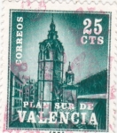 Stamps Spain -  plan sur de Valencia (24)