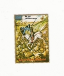 Stamps : Africa : Equatorial_Guinea :  Dom QUIJOTE Lucha comtra los ejercitos