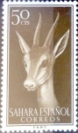 Stamps Spain -  Intercambio cryf 0,25 usd 50 cents. 1957