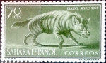 Stamps Spain -  Intercambio 0,25 usd 70 cents. 1957