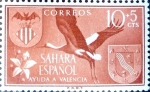 Stamps Spain -  Intercambio nf4b 0,20 usd 10 + 5 cents. 1958